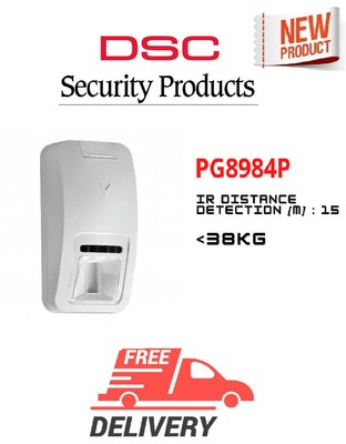 DSC Neo PG8984P Wireless Dual Detektor 15m, PI 38kg Passives Infrarot NEU
