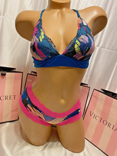 Victorias Secret PINK Bra Lightly Lined W/Underwire Set Small