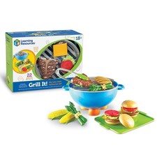 Learning Resources Sprouts Grill It Barbecue Set - Play Food Kids, Kitchen Toys