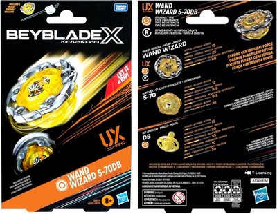 Beyblade X Wand Wizard 5-70DB UX Starter Pack Set with Stamina