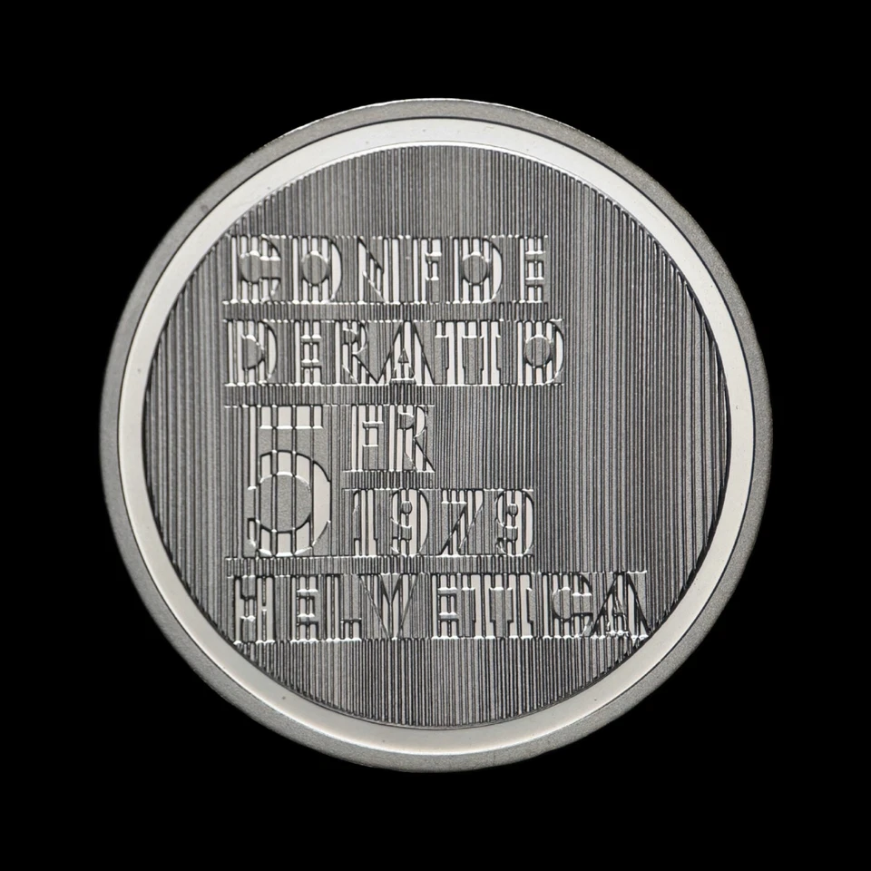 SWITZERLAND. 1979, 5 Francs - Albert Einstein, Portrait, Letter E, Proof 2 - Image 4 of 4