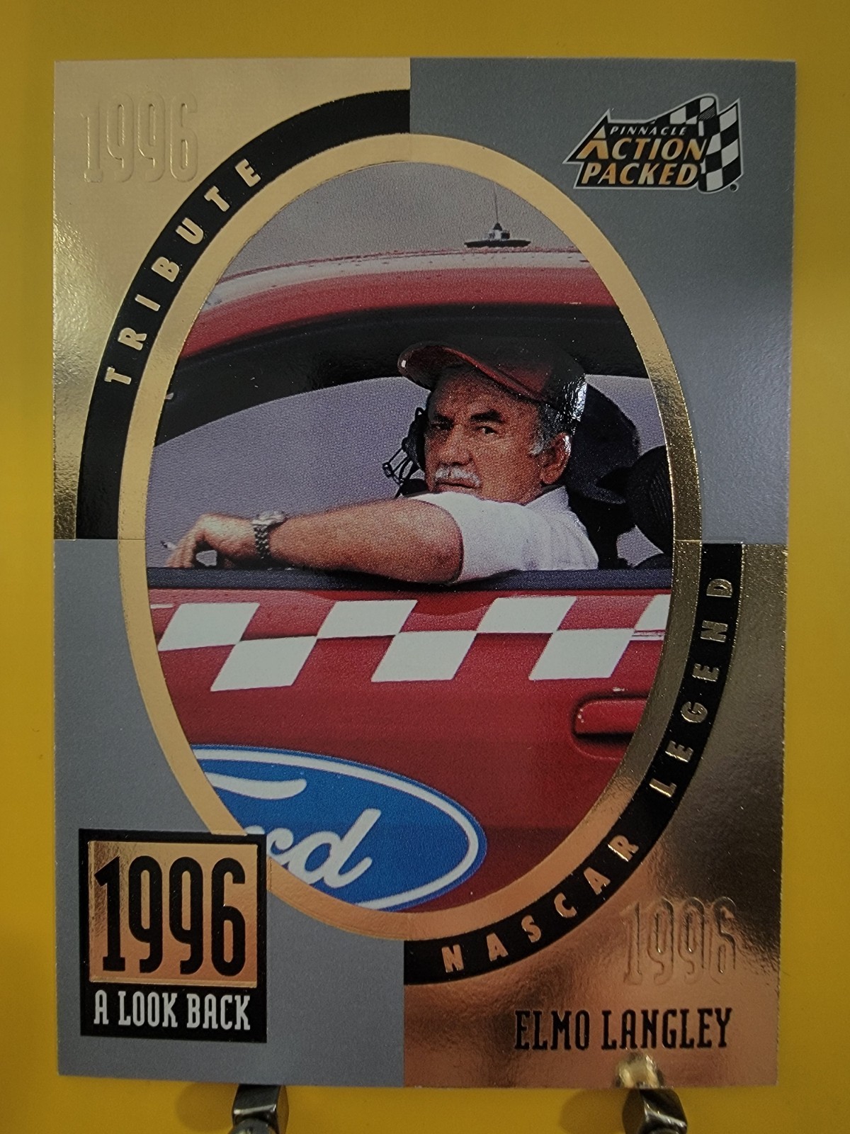 1997 Pinnacle Action Packed #65 Elmo Langley 1996 A Look Back