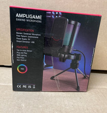 FIFINE Ampligame A6V USB Gaming Microphone with RGB Light White