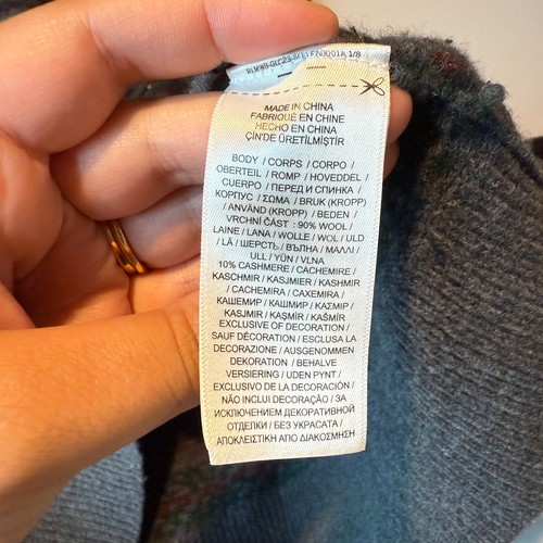 Polo Ralph Lauren Women L Wool Cashmere Sweater Fair Isle Nordic Long Sleeve - Picture 5 of 9