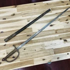 U.S. Model 1840 NCO Sword with Damaged Leather Scabbard Chicopee