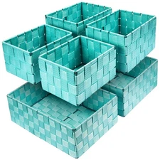 Woven Storage Baskets, Storage Bins, Cube Basket Container Baskets Storage Bo...