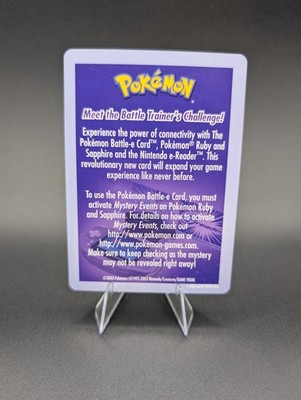 Pokémon Battle-e Card Instructions Ruby Sapphire e-Reader Guide EN