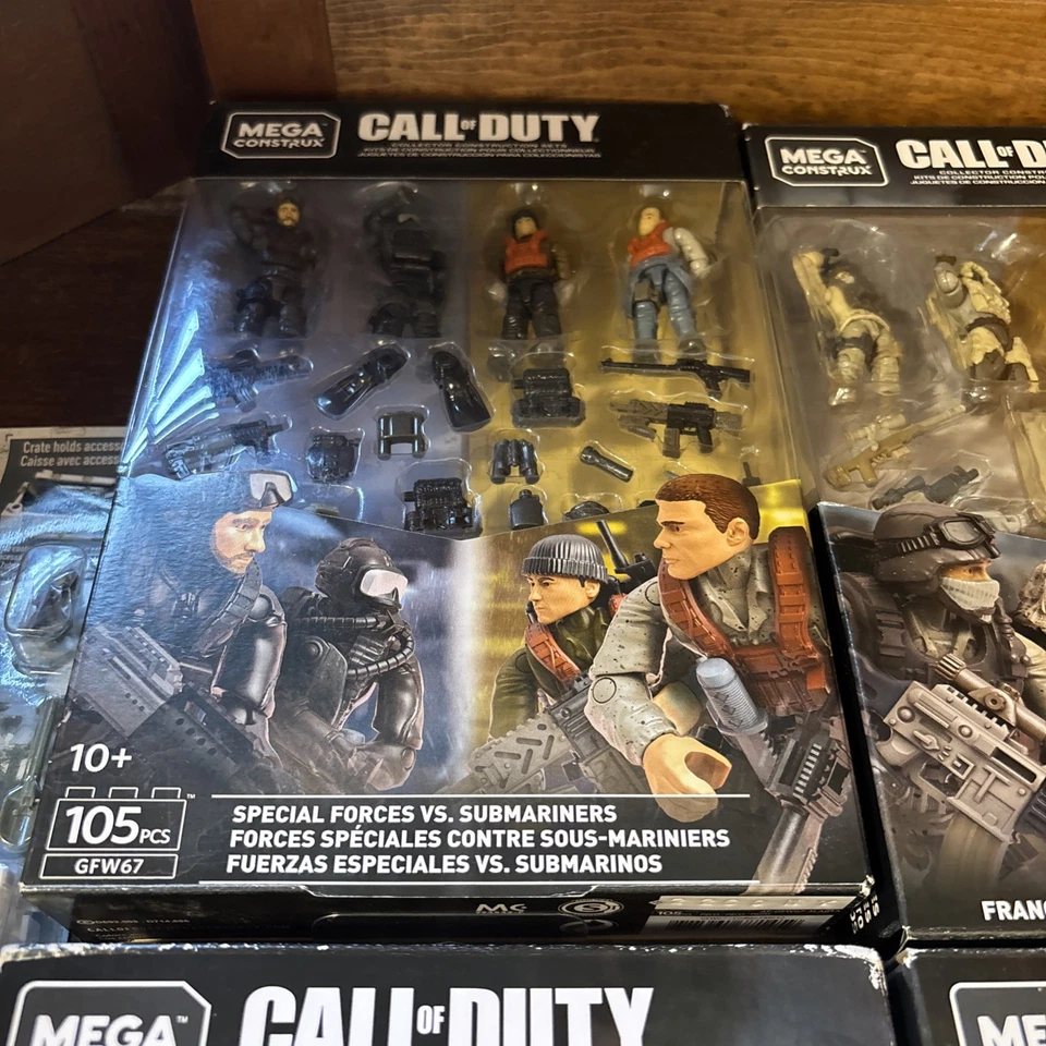 Lot Of 5 Mega Construx Call Of Duty Desert Snipers Black Ops Submariners Special - Image 3 of 4