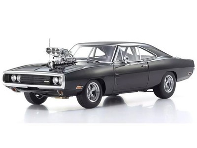 DODGE CHARGER R/T BLACK ''FAST & FURIOUS'' 1/18 DIECAST MODEL BY KYOSHO KS08974 FF