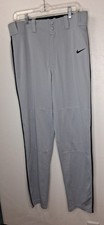Men's Nike Baseball Pants Size M NWT Gray Dri Fit Elastic Waist