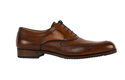 1100$ TESTONI Black Label Oxford Shoes Calf Caramel Shaded 8 UK / 9 US / 42 IT