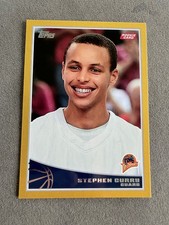 2009 topps #321 stephen curry rookie rc card gold Listing Ends at 7pm EDT 19/03. rookie card picture