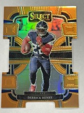 2023 Panini Select - Concourse Derrick Henry #95 Orange Prizm Die-Cut /499