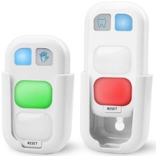 HONWELL Timer for Kids Battery 13 Piece Set, Green, Red, Led Light Color