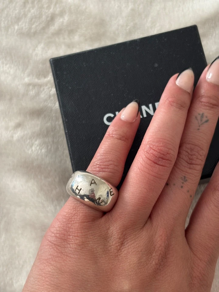 Chanel Silver Ring With Box & Authenticity Certificate - Image 4 of 4