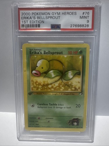 Erika's Bellsprout (1st Edition) graded PSA 9 for sale on eBay