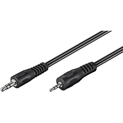 Goobay Audio Adapterkabel AUX 3,5 mm zu 2,5 mm stereo 2 m Schwarz