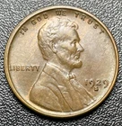 1929-S Lincoln Wheat Cent Almost Uncirculated AU Coin