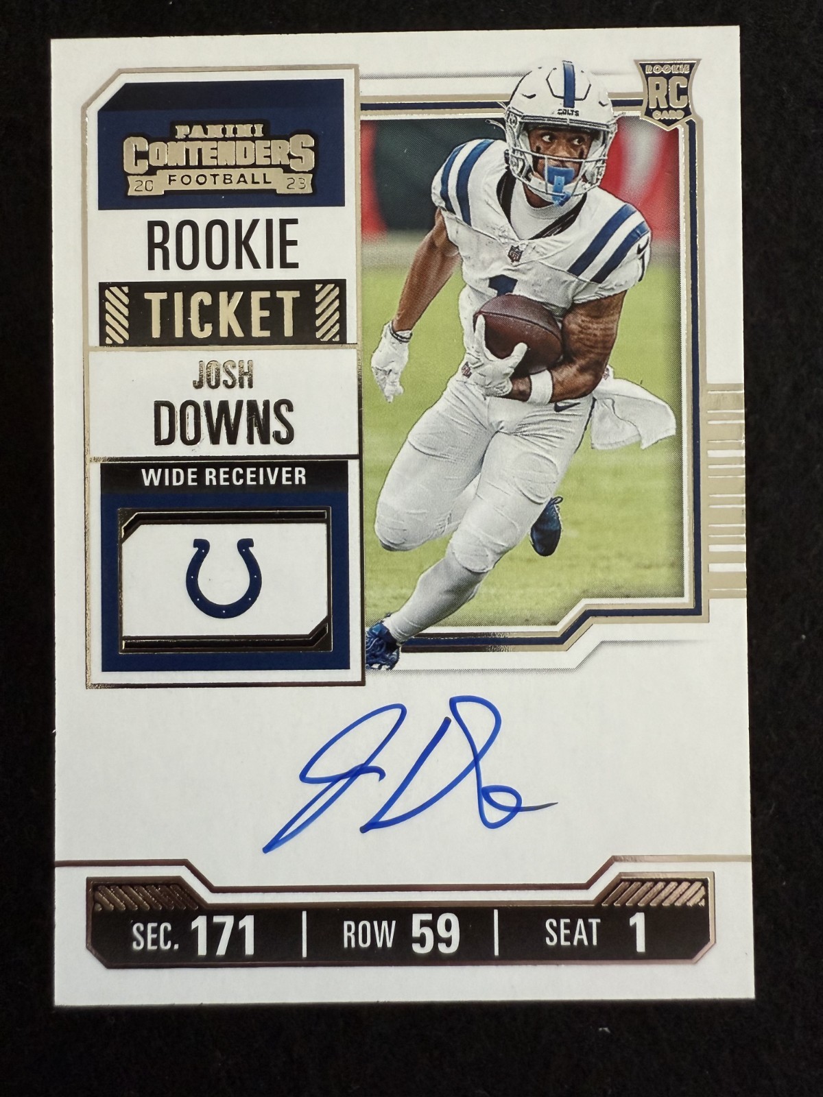 2023 Panini Contenders Josh Downs (#121) MINT Rookie Auto ^GRUMPYBUCK^