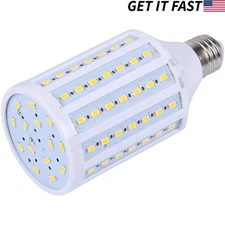 5-Pack 125W Eq. LED Bulb 90-Chip Corn Light E26 2200lm 20W Soft Warm 3000K 5X