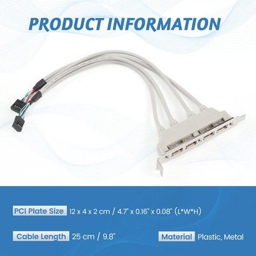 Mainboard-USB-Kabeladapter (4 x USB 2.0 auf 9-adrigen Stecker) S2Z77003 - Bild 6 von 7