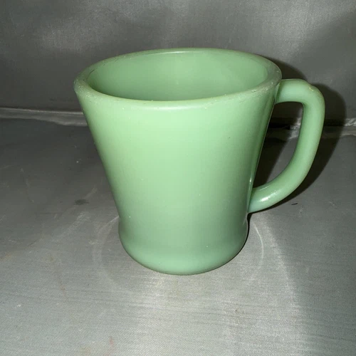 Anchor Hocking Fire King Jadeite Oven Ware D Handle Coffee Mug 8 oz  USA MADE