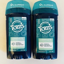 2X Men's Tom's of Maine Aluminum Free Deodorant Eucalyptus and Sandalwood 2.6 oz