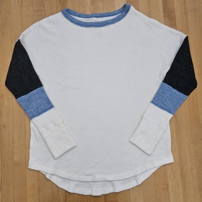 SO Cozy Juniors Long Sleeve Varsity Top Sz Medium 