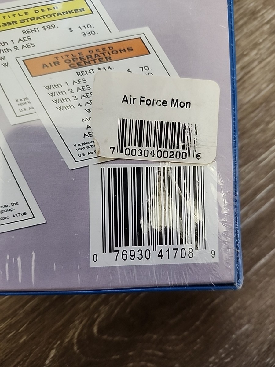 VINTAGE MONOPOLY U.S. AIR FORCE EDITION NIB SEALED NEVER OPENED | eBay