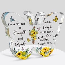 Acrylic Christian Gifts Bible Verses Religious Gifts for Women Men Inspirational
