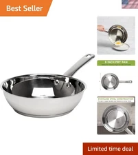 Professional Quality 8-Inch Fry Pan - Even Heat Distribution & Comfort Grip