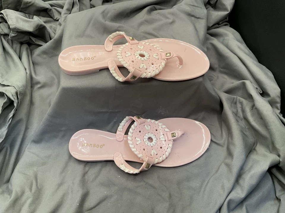 Sandalia mujer rosa bambú talla 10~ Foto 2 de 4