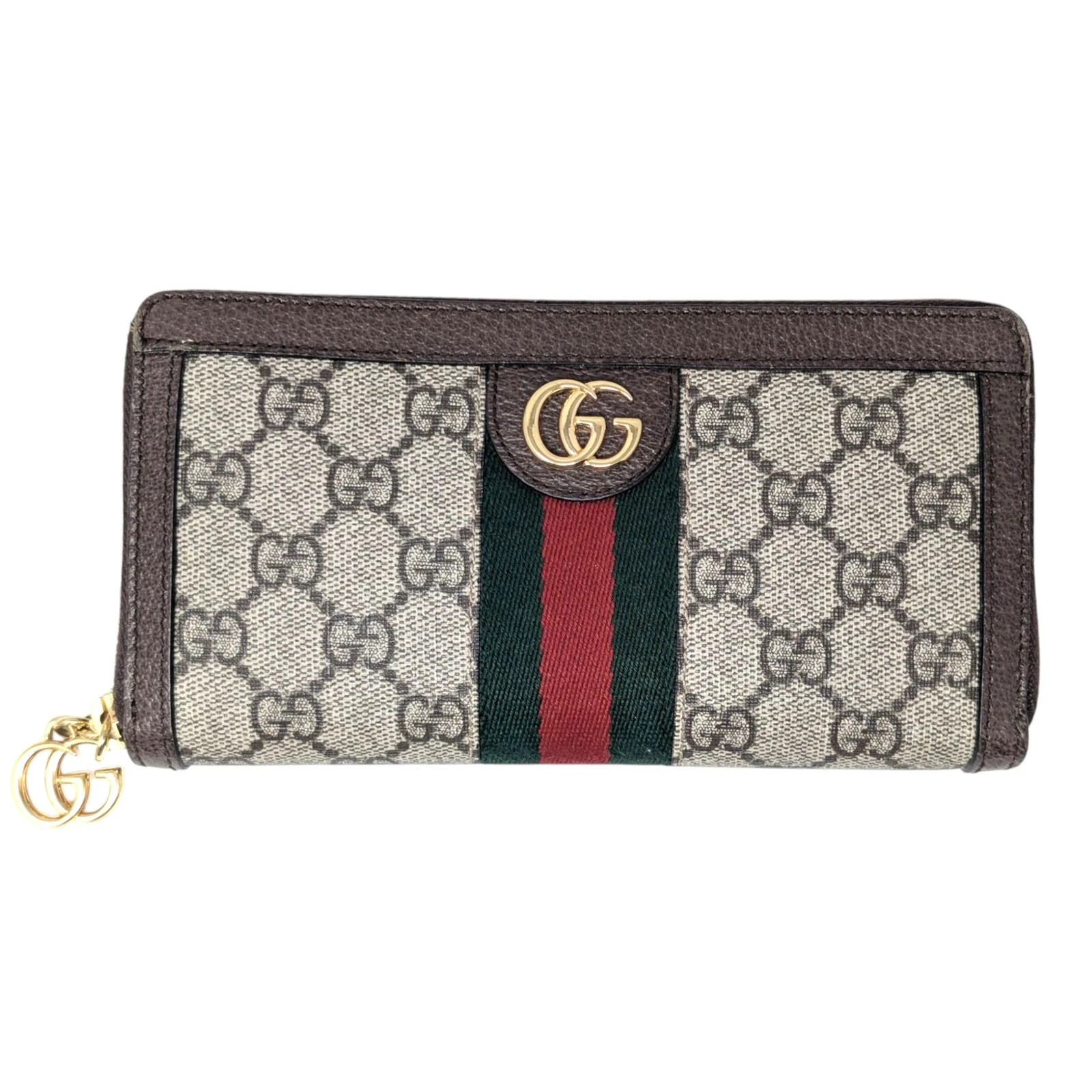 Portefeuille Gucci Ophidia GG Supreme zippé autour 