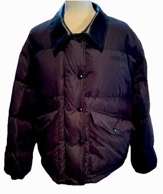 Miu Miu Technical Ponge Cropped Down Puffer Padded Jacket Size L.