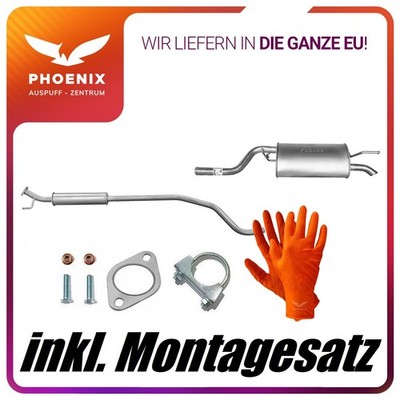  für Chevrolet Aveo III 1.2 1.4 (ab 2011) Auspuffanlage Mittel+Endschalldämpfer
