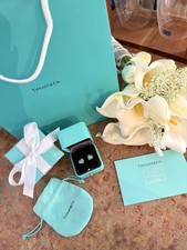 Love Tiffany  Co Blue Heart Earrings