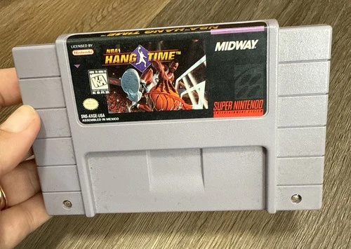 NBA Hang Time Hangtime Super Nintendo SNES Original Authentic Genuine Game!