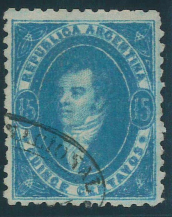 P5473 E - ARGENTINA 1864 , GJ 24  , VF USED .... LUXUS QUALITY