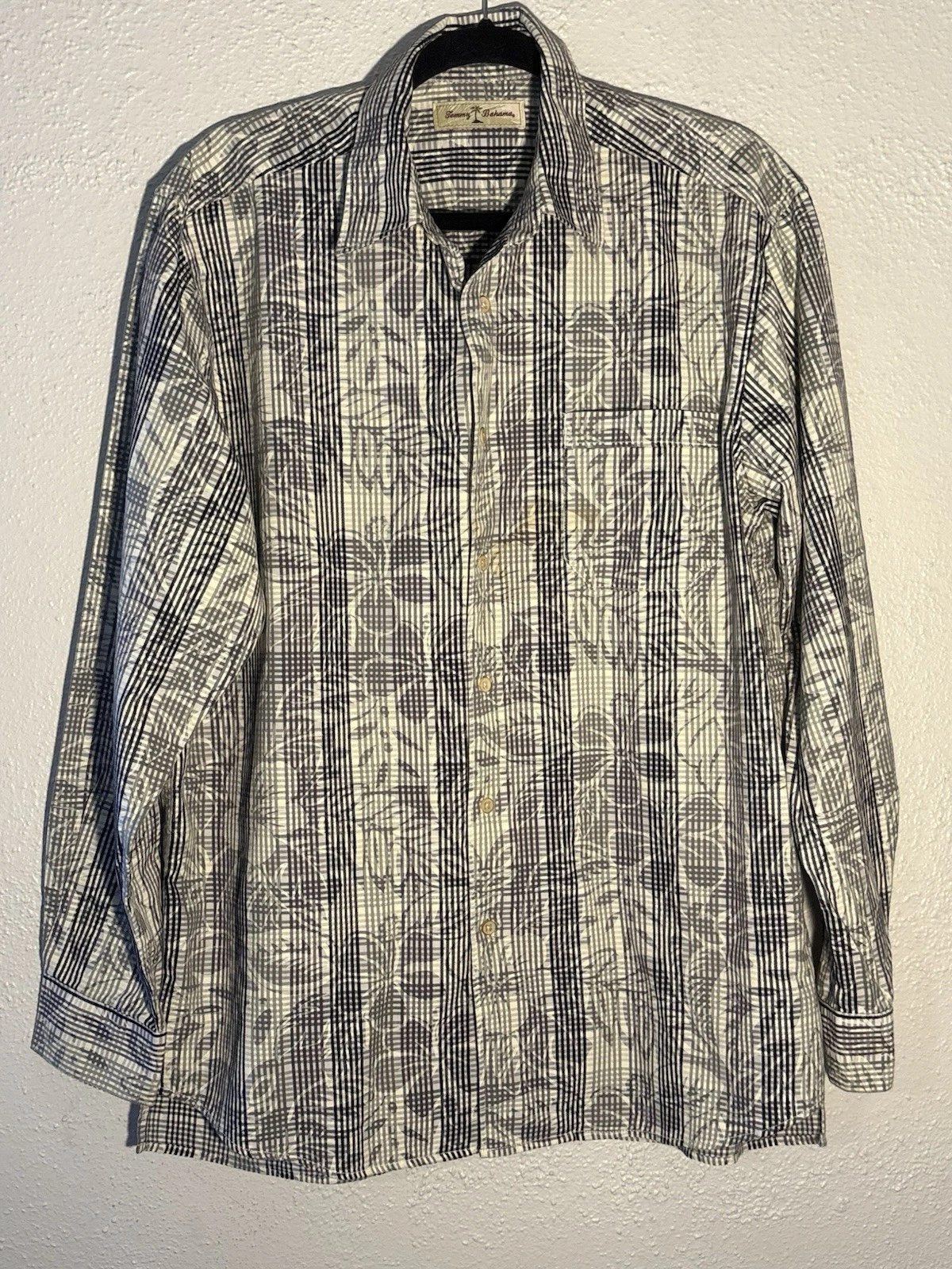 Tommy Bahama Hawaiian Cotton Button Up Shirt Men’s Size M