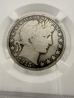 1915 Barber Half Dollar NGC VG 8 Silver Philadelphia Cert#3415709-007