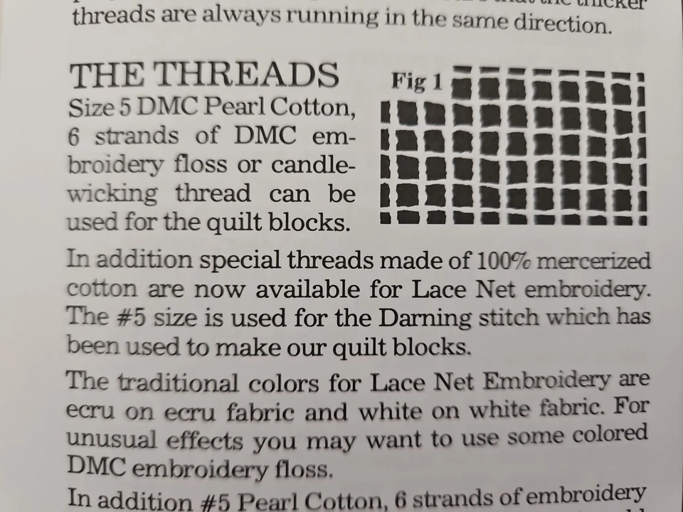 ASN Lace Net Embroidery Quilt Designs Rita Weiss #3032 NEEDLE WEAVING PATTERNS  - Image 3 of 4