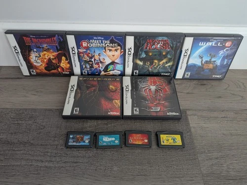 Kids GBA (Loose) and DS (Complete) Games (Disney, Pixar, Spider-Man) LOT