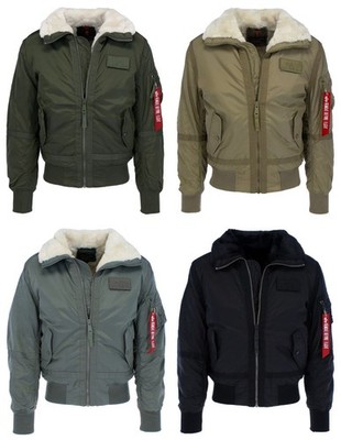 ALPHA INDUSTRIES B15-3 TT Herren gefütterte Bomberjacke