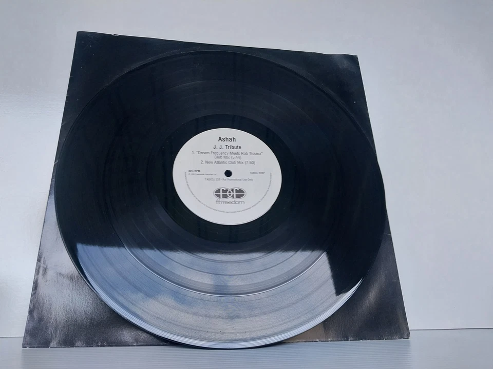 Ashah J.J. Tribute 12" Single 1995 DJ Vinyl Record A.S.H.A.H. Promo - Image 4 of 4