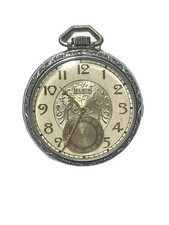 Antique Art Deco Elgin Gentleman s Pocket Watch WORKS See Description Please