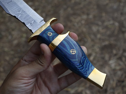 Custom Hand Made 12" Jagdmesser Damastklinge Bowiemesser mit Scheide _BL-3049 - Bild 16 von 21