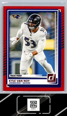 2025 Donruss #96 Kyle Van Noy Press Proofs Red