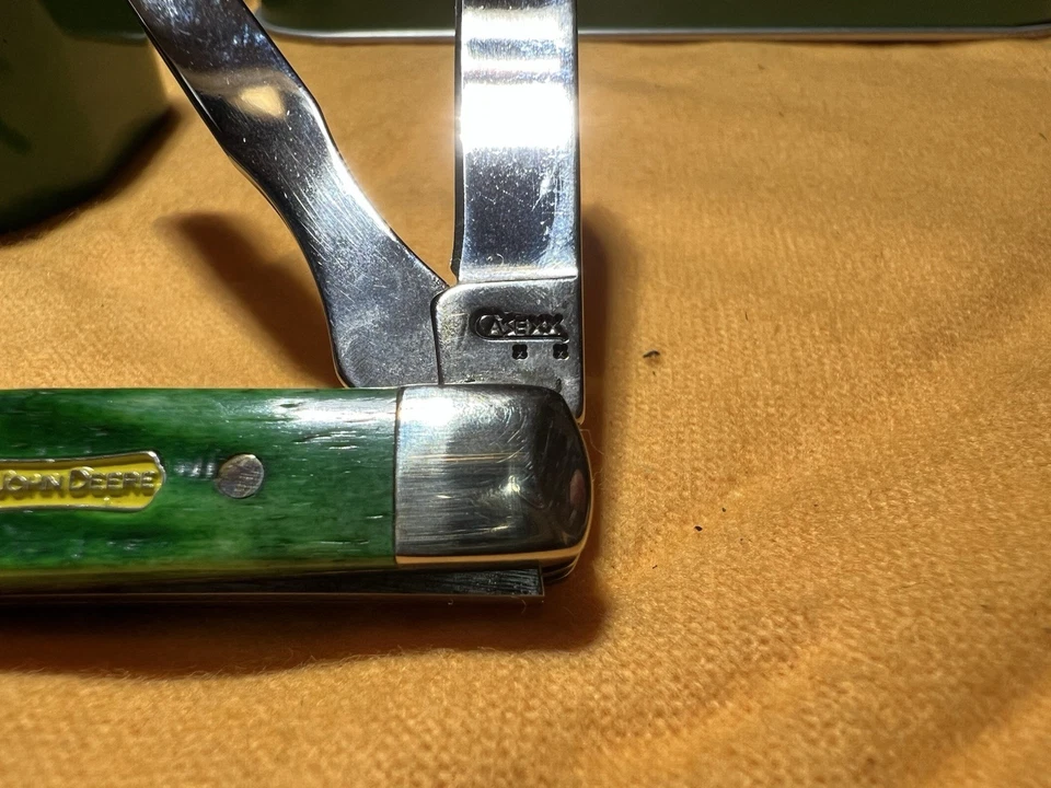 🇺🇸 Case XX Baby Doc Knife Bright Green John Deere 2008 628P SS 05885 NOS — 第 3/4 张图片