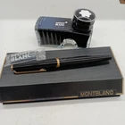 MONTBLANC Black x Gold 750 Fountain Pen writing instruments made in Germany Used