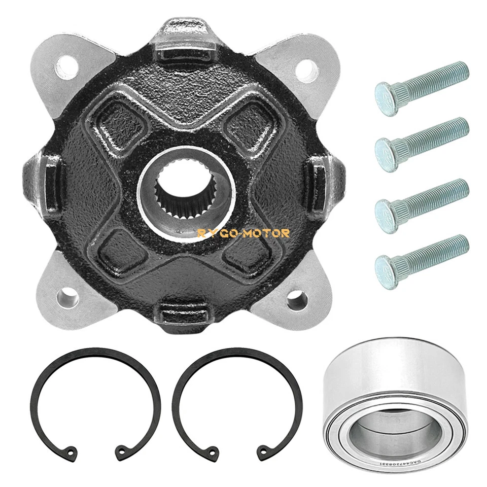 Front Wheel Hub & Bearing Kit for Polaris Ranger 500 800 Diesel-900 Crew 2010-17 - Image 2 of 4